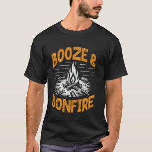 Motorhome Camping Retro Drunk Alcohol Beer Booze & T-Shirt
