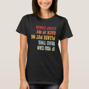 Motorhome Camping Retro Drunk If You Can Read This T-Shirt