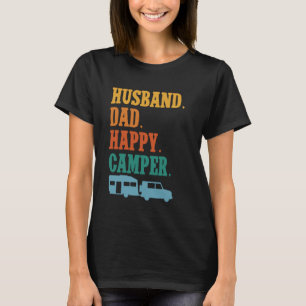 Motorhome Camping Retro Family Caravan Rv Trailer T-Shirt