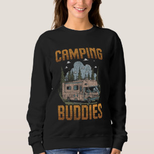 Motorhome Camping Retro Friends Besties Caravan Rv Sweatshirt