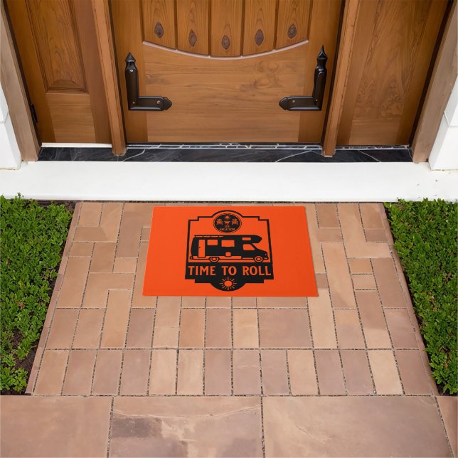 Motorhome Campsite Gifts Doormat (Outdoor)