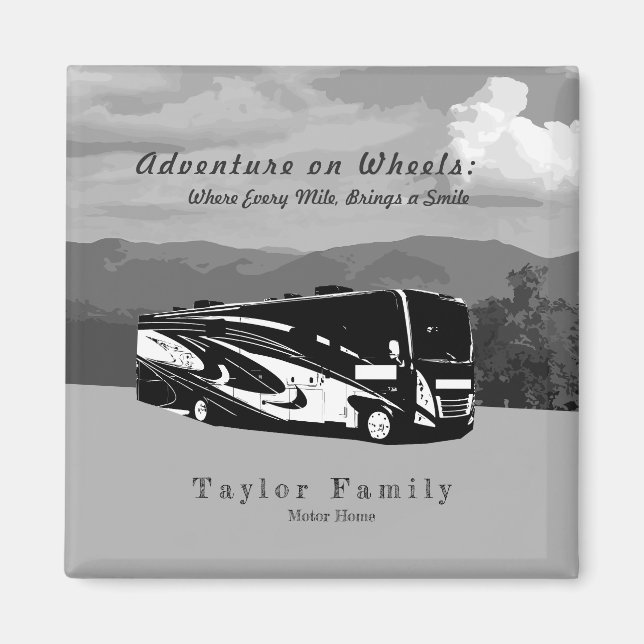 Motorhome RV Camper Magnet (Front)