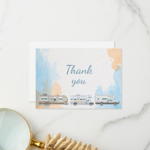 Motorhome RV Camper Trailer Thank You Card