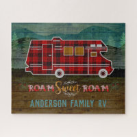 Motorhome RV Camper Travel Van Rustic Personalised