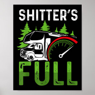 Motorhome Rv Camping Camper Ters Full  Poster