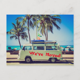 Motorhome RV in Miami We've Moved Announcement Postcard