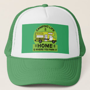 Motorhome   RV Motorhome   Camping Life Latte Mug  Trucker Hat