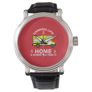 Motorhome   RV Motorhome   Camping Life Latte Mug  Watch