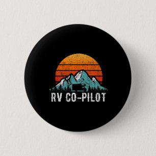 Motorhome Travel Stuff Rv Vacation Retro Rv Co-pil 6 Cm Round Badge