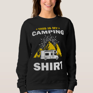 Motorhome Vacation Pitch Camping Camper Caravan Sweatshirt