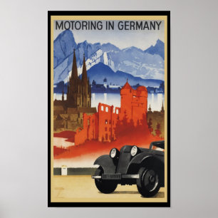 Motoring In Germany Poster