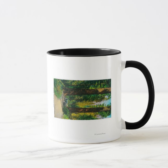 Motoring Through Giant Forest, Redwoods Mug (Right)