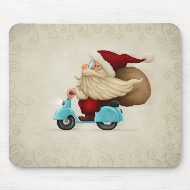 Motorised Santa Claus Mouse Pad (Front)