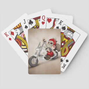 Motorised Santa Claus Playing Cards