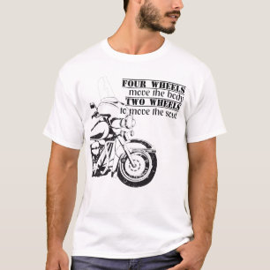 Motorrad move the soul Biker Spruch T-Shirt