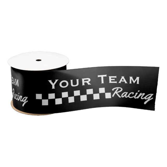 Motorsports Racing Team Ribbon Satin Ribbon (Spool)