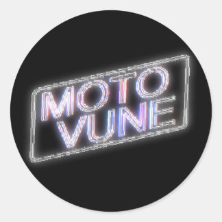 MOTOVUNE shiny Classic Round Sticker
