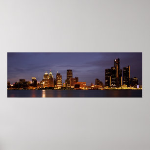 Motown Skyline Poster