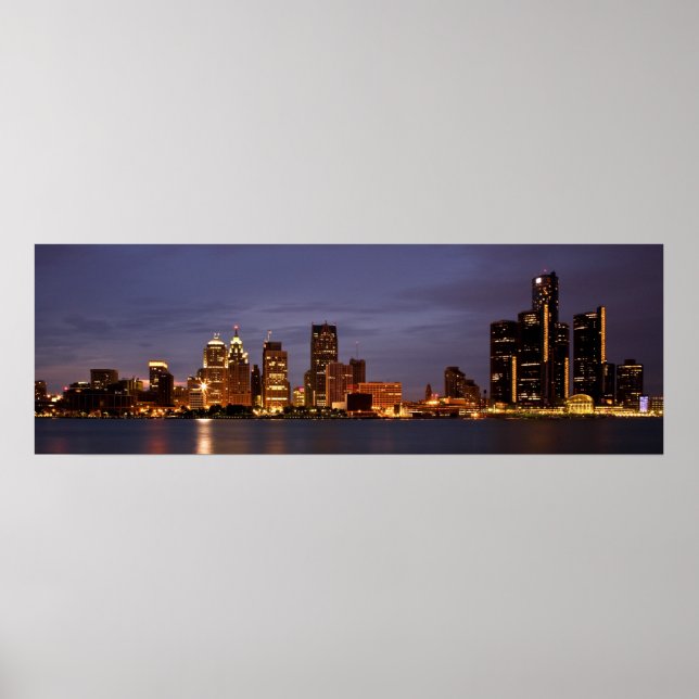 Motown Skyline Poster (Front)