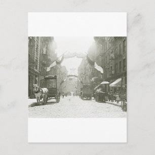 Mott Street Religious Festival, 1908 Postcard