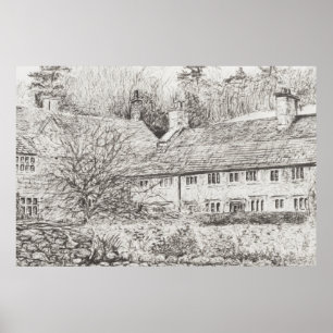 Mottistone Hall Isle of Wight UK 2008 Poster