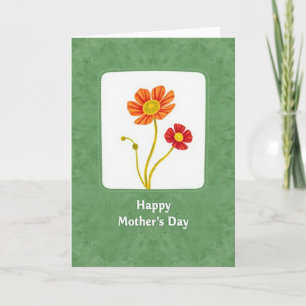 Mottled Floral Celebration Card