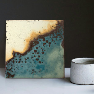 Mottled Marbled Earth Tone Wall Decor Abstract Cer Ceramic Tile