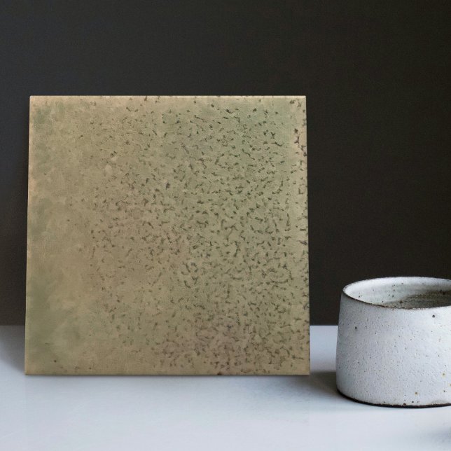 Mottled Marbled Earth Tone Wall Decor Art Nouveau  Ceramic Tile (Creator Uploaded)