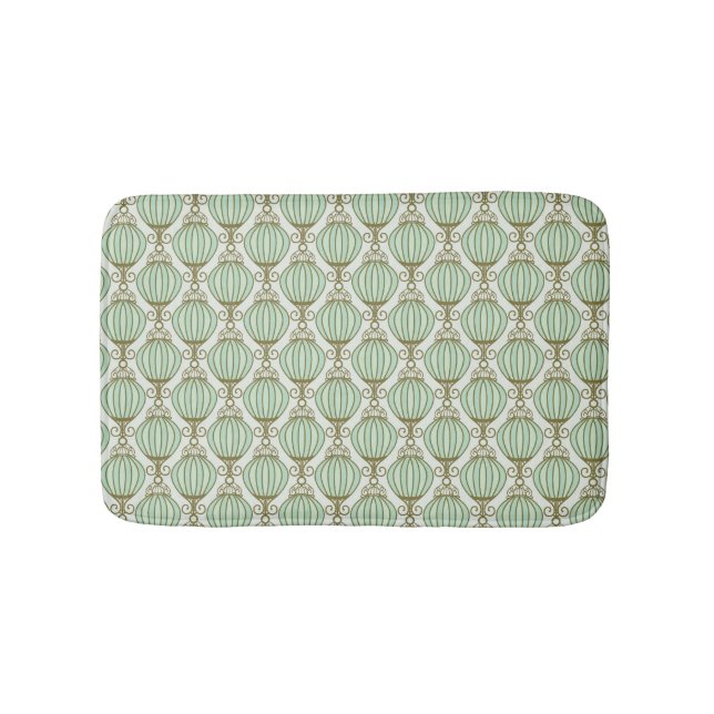 Motton Blue Pattern Bath Mat (Front)