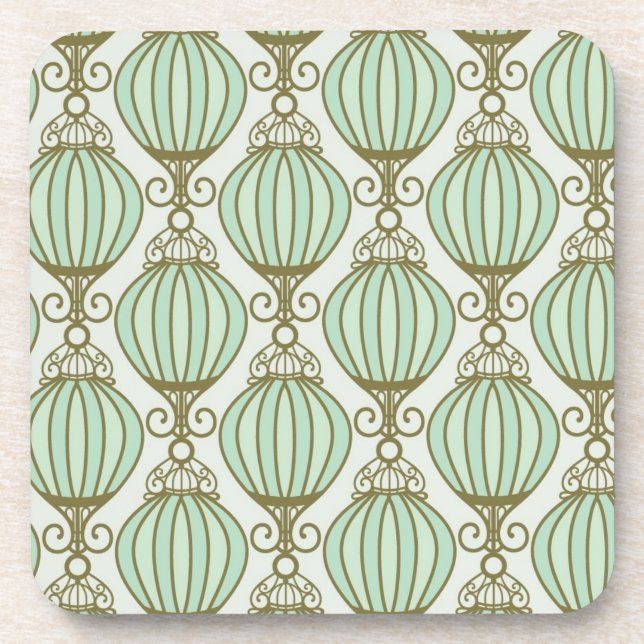 Motton Blue Pattern Coaster (Front)