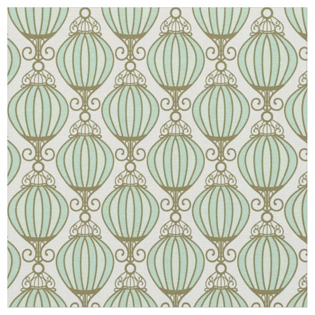 Motton Blue Pattern Fabric (Close Up)