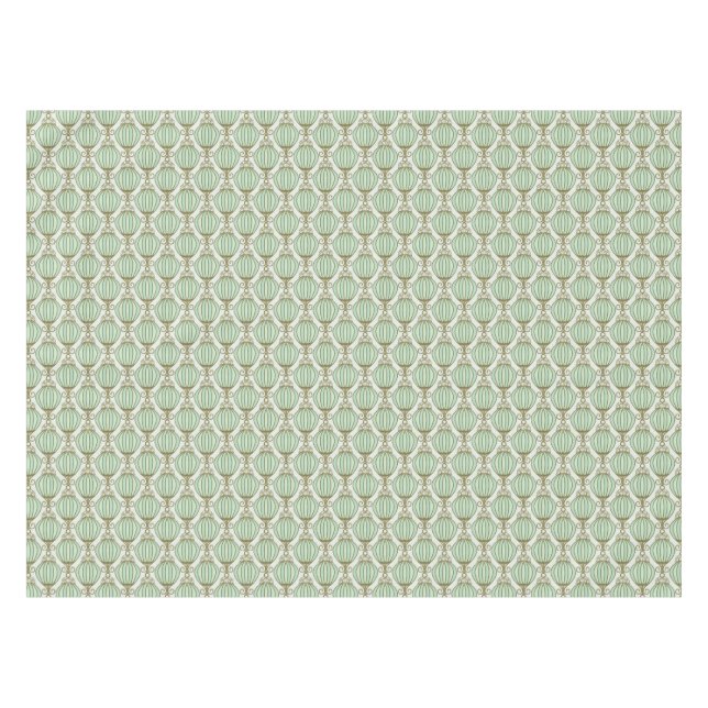 Motton Blue Pattern Tablecloth (Front (Horizontal))