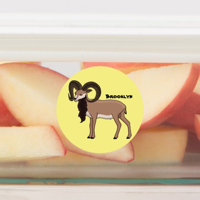 Mouflon goat illustration  (Affixed)