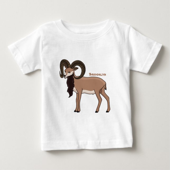 Mouflon goat illustration  baby T-Shirt (Front)