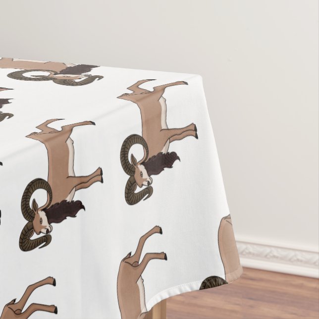 Mouflon goat illustration  tablecloth (In Situ)