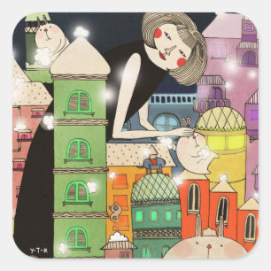 Mouldy city 2013 square sticker