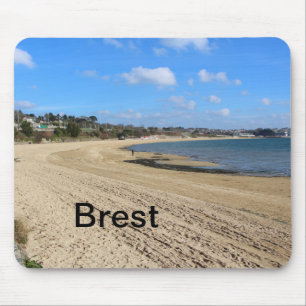 Moulin Blanc beach in Brest Mouse Pad
