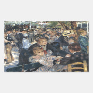 Moulin de la Garrett Rectangular Sticker