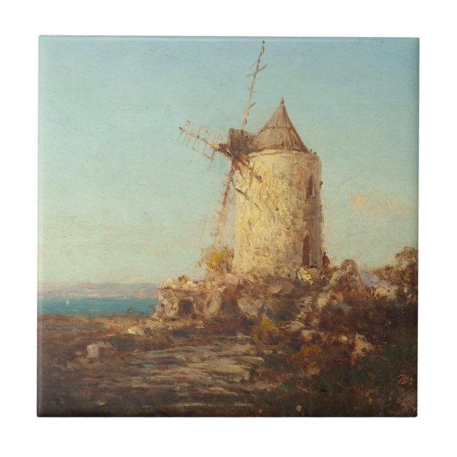 Moulin De Saint-Mitre, Près De Martigues Ceramic Tile (Front)