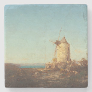 Moulin De Saint-Mitre, Près De Martigues Stone Coaster