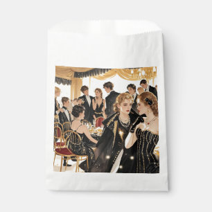 Moulin rouge style, black and gold, Rich luxury Favour Bag