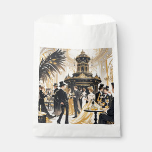 Moulin rouge style, black and gold, Rich luxury Favour Bag