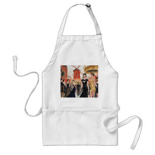 Moulin rouge style, black and gold, Rich luxury Standard Apron