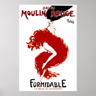 Moulin Rouge Vintage Show Poster Print 1