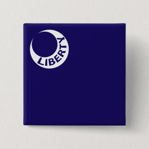 Moultrie Flag (Liberty) (American History) 15 Cm Square Badge