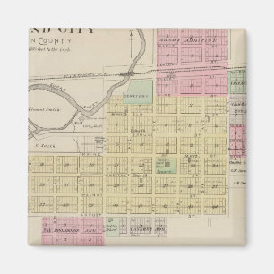 Mound City, Blue Mound, and Arrington, Kansas Magnet