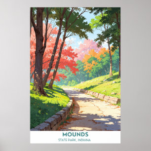Mounds State Park, Indiana Poster