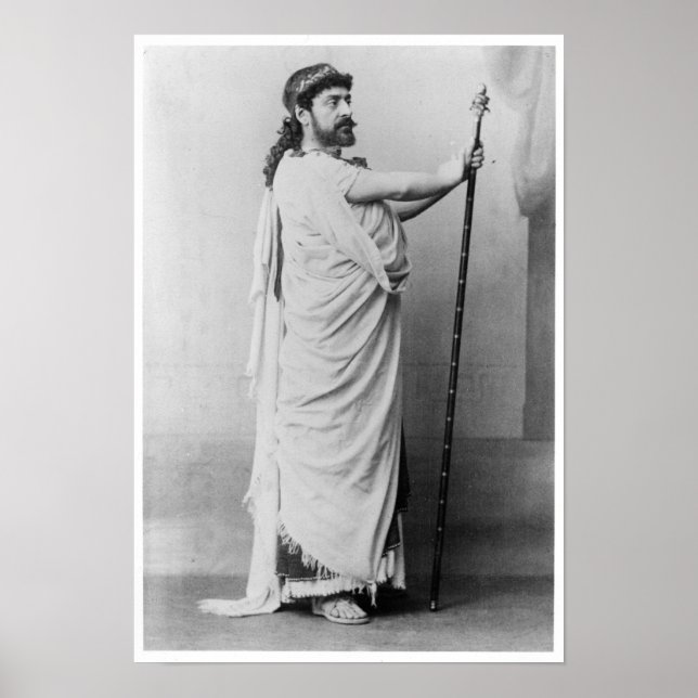 Mounet-Sully  as Oedipus in 'Oedipus Rex' Poster (Front)