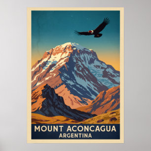 Mount Aconcagua Argentina V03 Poster