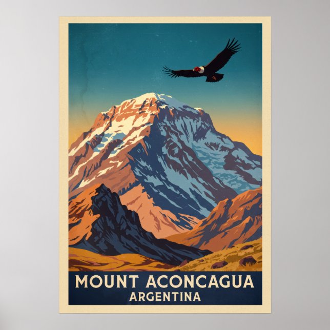 Mount Aconcagua Argentina V03 Poster (Front)